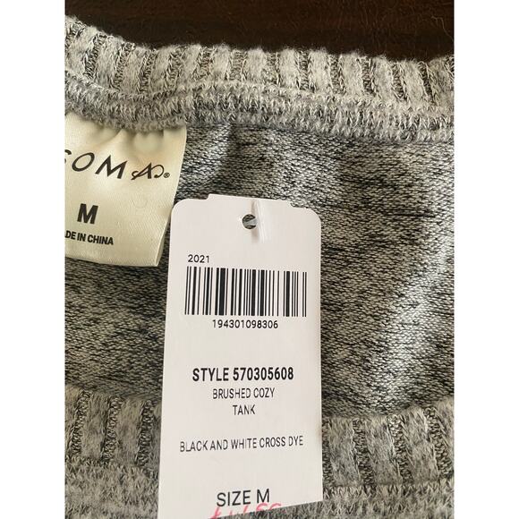Soma Intimates Cozy Brushed Tank Top Gray Marled Sleeveless Womens Size‎ M NWT - Picture 6 of 6